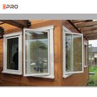 bezpieczeństwo Aluminiowe okna skrzynkowe do izolacji cieplnej od dźwięków huraganowych