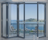 T5 Aluminiowe drzwi składane Narożne, składane drzwi tarasowe do mieszkania w górskim domu