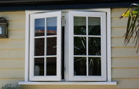 Horyzontalne okna z aluminiowego osłony podwójnie zawieszone z siatką komarową