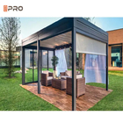 Zindywidualizowana nowoczesna pergola aluminiowa patio zewnętrzne otwierające się automatycznie pergola dachowa