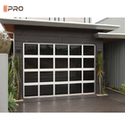 Inteligentne sekcjonalne drzwi garażowe z aluminium 8x7 czyste części Materiał szklany
