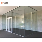 Specjalistyczne 1,2 mm szklane ściany rozdzielcze Panel Materiał Wymienne składane ściany rozdzielcze biurowe