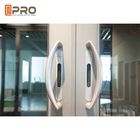 Niestandardowe, hartowane aluminiowe podwójne składane drzwi przesuwne z pojedynczym podwójnym szklanym ekranem drzwi tarasowych