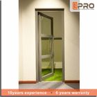 Drzwi ze szkła hartowanego o długiej żywotności, podwójne drzwi skrzydłowe Nowoczesne drzwi aluminiowe zawiasy do drzwi prysznicowych typy zawiasów zewnętrznych