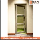 Nowoczesna łazienka szklane aluminiowe drzwi przesuwne na zawiasach do domu mieszkalnego aluminiowe podwójne drzwi na zawiasach drzwi ze stali nierdzewnej hin