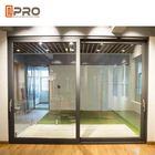 Malowane proszkowo aluminiowe drzwi przesuwne do budynków budowlanych rama drzwi przesuwnych do drzwi wewnętrznych