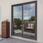 Wodoodporne komercyjne drzwi przesuwne szklane Podwójne szklane profile aluminiowe Zewnętrzne drzwi przesuwne drzwi przesuwne aluminiowe