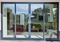Modern House Security Aluminiowe drzwi przesuwne z ukrytymi drzwiami przesuwnymi z powłoką proszkową Podwójne drzwi przesuwne