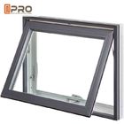 Dźwiękoszczelna izolacja Top Hung Aluminiowe markizy Windows / Glass Top Hung Windows aluminiowe markizy okienne do domu