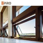 Dźwiękoszczelna izolacja Top Hung Aluminiowe markizy Windows / Glass Top Hung Windows aluminiowe markizy okienne do domu