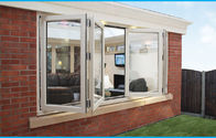 Hartowane aluminiowe okna dwuskrzydłowe / nowoczesne składane okna tarasowe składane okno balkonowe australia składane okno