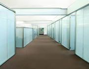 Malowana proszkowo 12mm szklana modułowa ściana działowa do biura lub styl bezramowy