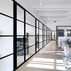 Dźwiękoszczelne ściany działowe ze szkła biurowego Rama aluminiowa Środowisko - przyjazne
