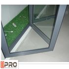 Czarny kolor Aluminiowe wejściowe składane szklane drzwi Izolacyjne szklane drzwi składane Francuskie składane drzwi przesuwne i składane