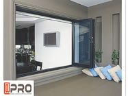 Niestandardowe trwałe aluminiowe drzwi składane z potrójnymi szybami do mieszkania harmonijkowe składane drzwi harmonijkowe składane