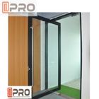 Wewnętrzne aluminiowe drzwi na zawiasach z podwójnym szkłem Low E do domu mieszkalnego cena drzwi szklane zawiasy aluminiowe zawiasy szklane