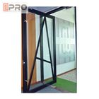 Wewnętrzne aluminiowe drzwi na zawiasach z podwójnym szkłem Low E do domu mieszkalnego cena drzwi szklane zawiasy aluminiowe zawiasy szklane