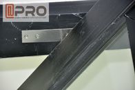 Wielokolorowe aluminiowe drzwi obrotowe Certyfikat ISO z podwójnym zawiasem drzwiowym ze szkła hartowanego z przodu ze szkła zawiasowego