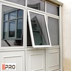 Aluminiowe markizy zasilane energią słoneczną, podwójnie przeszklone pionowe markizy Okna aluminiowe podwójnie zawieszone okno podwójnie zawieszone