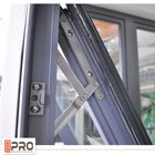 Małe aluminiowe okna markizowe Poziomy wzór otwierania Okna markizy szklanej elektroforezy z grillem