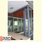 Wind Energy Aluminium Bifold Windows Dostosowany rozmiar do mieszkalnego i komercyjnego bezramowego okna składanego