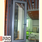 Podwójne oszklenie pionowe dwuskrzydłowe okno, anodowane aluminiowe okna aluminiowe składane okno kuchenne aluminiowe składane podwójne okno