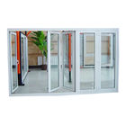 aluminiowa rama z podwójnymi szybami Wysokiej jakości aluminiowe szkło Bifold Window składane pionowe składane okno składane przesuwne