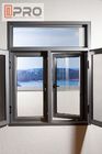 Odporne na uderzenia Swing Open Windows Float Glass Aluminium House Windows okna dwuskrzydłowe okna skrzydłowe aluminiowe