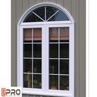 Dostosuj poziome okna dwuskrzydłowe / aluminiową ramę szklane okno nigeria okno skrzydłowe okno łukowe okno skrzydłowe