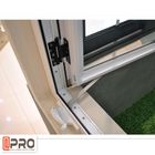 Wiatroszczelne aluminiowe okna skrzynkowe Pionowy wzór otwierania do projektów domów aluminiowe okna z podwójnymi szybami