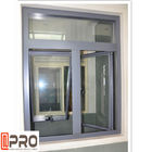6063-T5 Profile Aluminiowe okna skrzynkowe z podwójnymi szybami Aluminiowe okna dwuskrzydłowe o niestandardowym rozmiarze