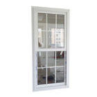 Okno z pojedynczym zawieszeniem w stylu europejskim / aluminiowe okno przesuwne przesuwane w górę