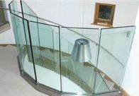 Szklane czopy ogrodzeniowe do basenu 0,3 mm bezramowa aluminiowa balustrada