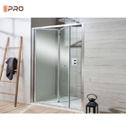 Przezroczyste instalowanie wewnętrznych dwuskrzydłowych drzwi łazienkowych Podwójnie matowe szkło