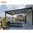 Duża chowana dostosowana osłona przeciwsłoneczna Pergola Commercial Outdoor Solar Roof Pergola