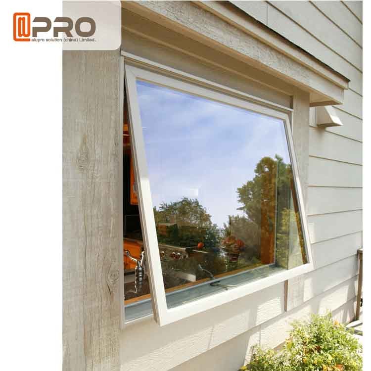 Wykonane na zamówienie aluminiowe okno z zawieszeniem bocznym Odporność na wilgoć Okno z zawieszeniem bocznym Okno z dolnym zawieszeniem z podwójnym zawieszeniem