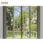 Wiatroszczelne aluminiowe okna skrzynkowe UPVC PVC Potrójne szyby Low - E Szklana markiza hartowana Double Hung