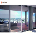 4-panelowe, podwójnie oszklone aluminiowe drzwi przesuwne ze szkła hartowanego do wejścia na balkon