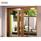 Villa Balkon Cichy Zewnętrzne Aluminiowe Drzwi Składane Amerykańskie Standardowe Szklane Drzwi Bifold