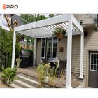 Outdoor Garden Nowoczesna aluminiowa pergola obejmuje dach żaluzjowy wodoodporny