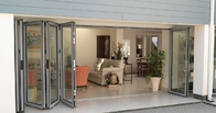 T5 Aluminiowe drzwi składane Narożne, składane drzwi tarasowe do mieszkania w górskim domu