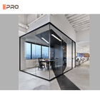 Sala konferencyjna Restauracja Inteligentna szklana ścianka działowa Aluminiowa przegroda wewnętrzna 8 mm