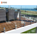 Dekoracyjne ogrodzenie ogrodowe Balustrada aluminiowa U System szklanych balustrad Szklana poręcz Balkon