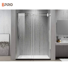 1,4 mm thinkness aluminiowe drzwi łazienkowe Hotel przesuwne wewnętrzne bezramowe szklane drzwi toaletowe