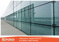 Wodoszczelność Aluminiowa ściana osłonowa Nowoczesny design Dostosowany kolor szkła