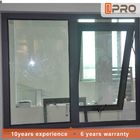 Pozioma aluminiowa markiza Okna Swing Open Style 1-2 MM Grubość profilu otwieracz do okien zawieszany od góry cena okna