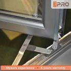 Odporne na deszcz aluminiowe okna skrzynkowe Thermal Break Aluminiowa konstrukcja systemu Okna dwuskrzydłowe