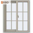 Malowane proszkowo aluminiowe okna przesuwne Kolor Opcjonalnie z elastyczną ramą aluminiowe przesuwne rolki okienne przesuwne