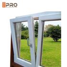 Podwójne uchylne i otwarte okna bezpieczeństwa, aluminiowe uchylne i obrotowe okna