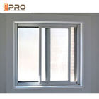 Mieszkaniowe aluminiowe przesuwne szklane okna / przesuwne okna do domów aluminiowe ramy okienne przesuwne z hartowanego szkła przesuwnego